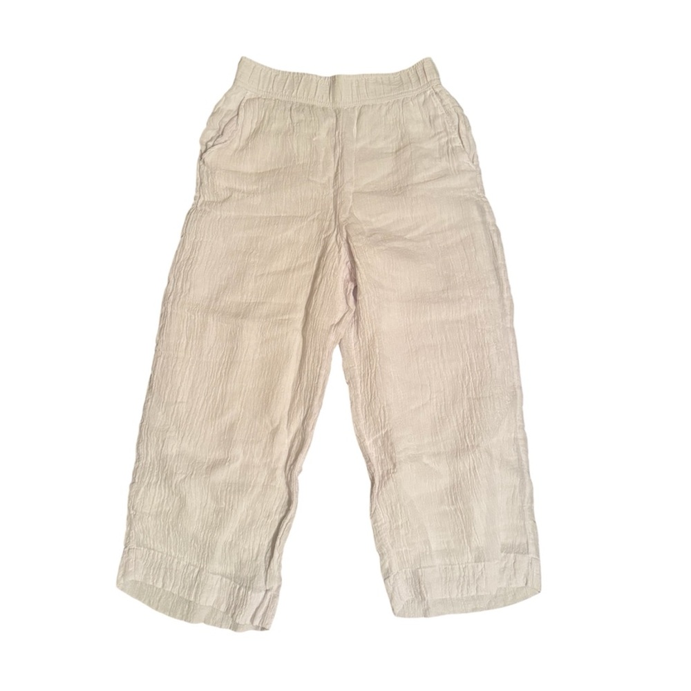 Tahari White Linen Pants